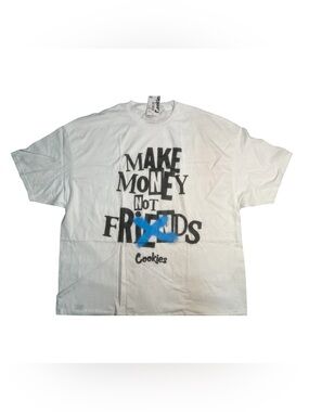 Sz 4xl cookies Men's White Graphic Tee - Make Money Not Friends